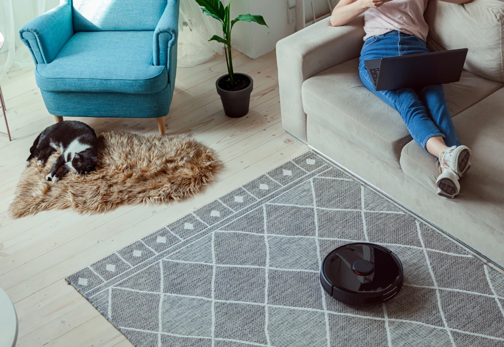 robot vacuum cleaner with mop self-empty base